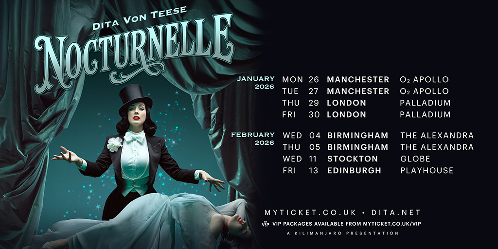 Dita Von Teese Nocturnelle Tour Poster 2025-2026